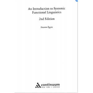 An Introduction to Systemic Functional Linguistics